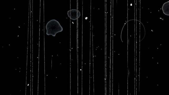 Cosmic light streaks through vertical slit patterns with dot