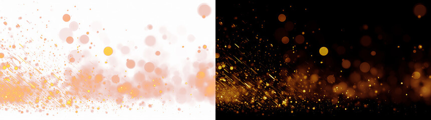 Obraz premium Glowing fire sparks and smoky ember particles forming a fiery border effect on split background for dynamic graphic design and visual compositions.