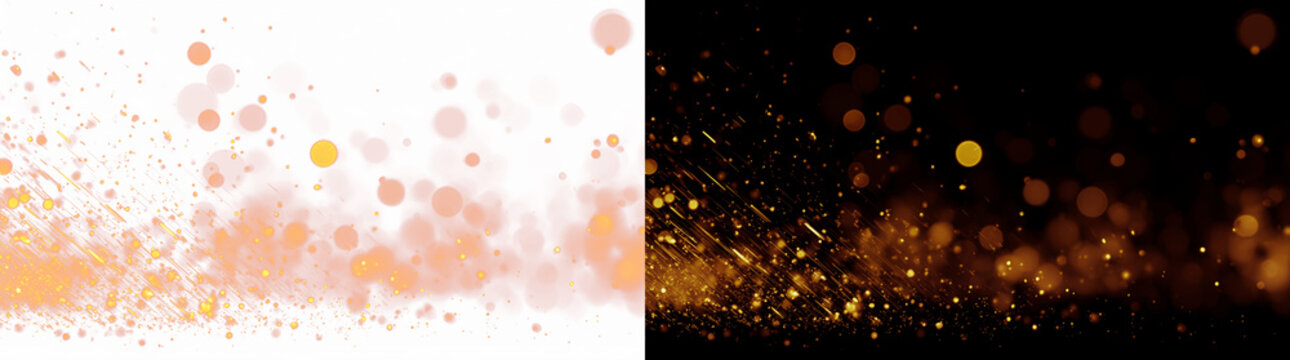 Glowing fire sparks and smoky ember particles forming a fiery border effect on split background for dynamic graphic design and visual compositions.
