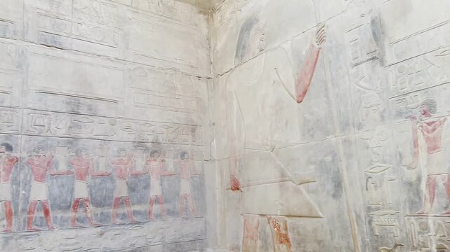 Mastaba of Kagemni, one of the noble tombs at Saqqara.