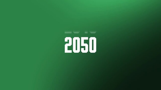 2030 to 2050  Timeline Scrolling Year Counter Animation for Future Forecasts, Digital Progress, and Era Transitions