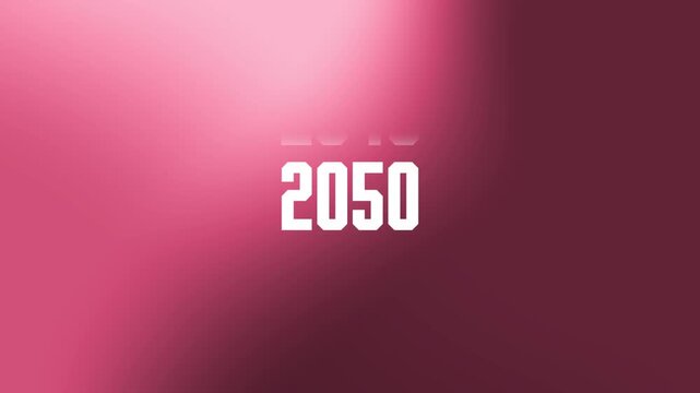 2030 to 2050  Timeline Scrolling Year Counter Animation for Future Forecasts, Digital Progress, and Era Transitions