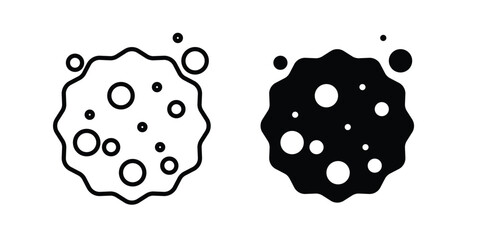 Cancer cell icon simple drawings set © sultana
