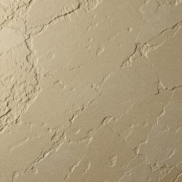 Beige limestone surface texture with natural cracks, granular detail. Pattern features weathered rock layers for interior design background. Abstract earth material provides elegant neutral tile