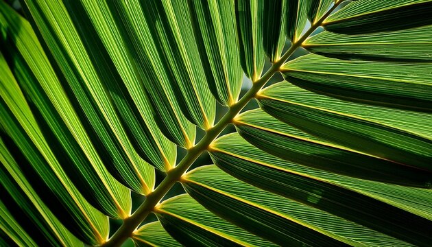 Palm Leaf Close Up