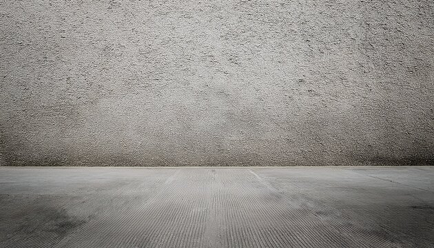 Cement Wall And Floor Background With Exposed Aggregate Finish Texture