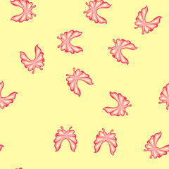 Obraz premium pattern ethereal fairy wings cartoon. magical delicate, fantasy enchanted, gossamer translucent ethereal fairy wings sign. seamless vector illustration