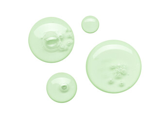 Naklejka na ściany i meble round drops gel serum on a transparent background