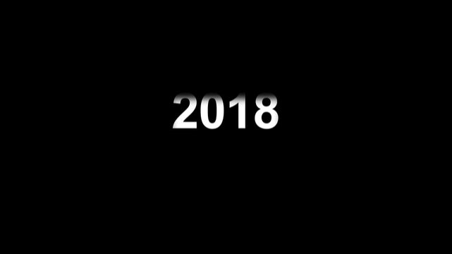 Dynamic scrolling progression timeline animation of 2010 to 2019 years. Scrolling Timeline 2019 Text Animation on Black Background. Vertical Progression from Past.4vedio