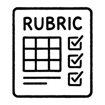 Assessment Rubric Doodle Icon
