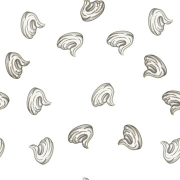 pattern food meringue cartoon. decoration pie, ice milk, lemon top food meringue sign vector