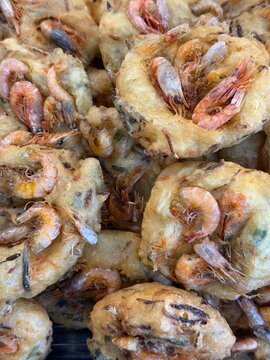 Crispy Deep-Fried Malaysian Prawn Fritters Cucur Udang
