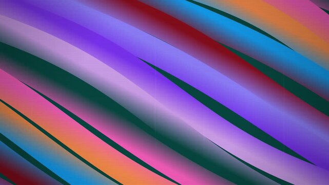 Colorful abstract wave pattern with vibrant gradients and smooth curves