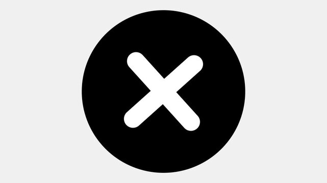 Animated Plus and Minus Icons on Black Background