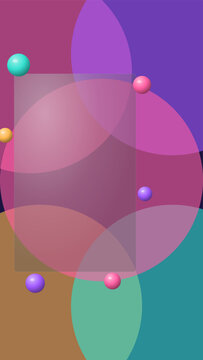 Modern glassmorphism ui card design abstract shapes vibrant colors for web and app interfaces