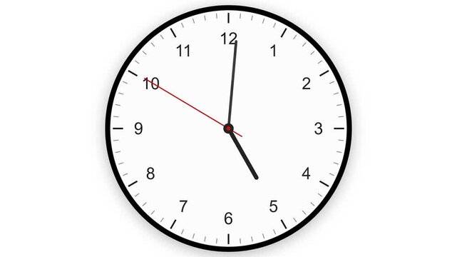 Analog Clock Face Showing Passing Time over 24 Hours