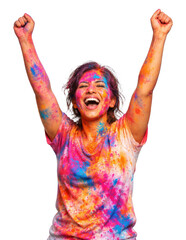 Fototapeta premium PNG Joyful celebration with vibrant colors.