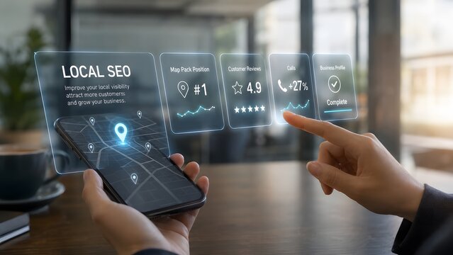 Boost local seo improve visibility attract customers grow your business with digital marketing strategies