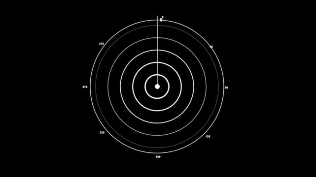 target acquisition hud, boot up animation, sci-fi watch, radar, sonar, futuristic scanner display