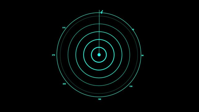 target acquisition hud, boot up animation, sci-fi watch, radar, sonar, futuristic scanner display