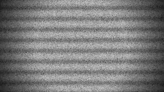 Vintage Analog Television Static Noise with Old CRT Screen Turn Off Effect