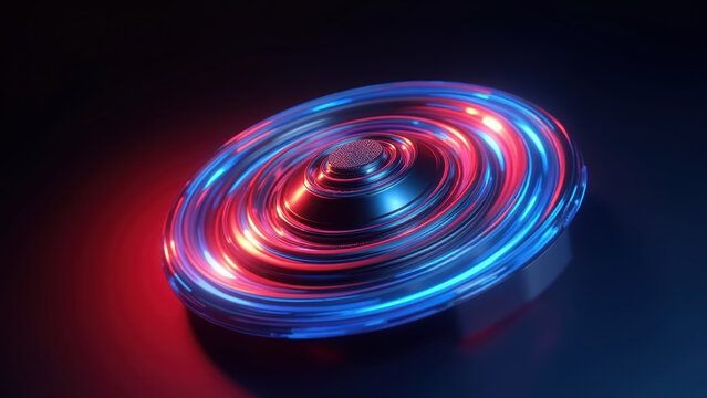 Patriotic chrome gyroscope spin