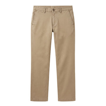 Beige casual men chino pants cotton trousers