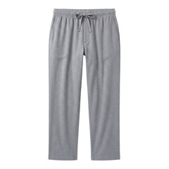 Grey casual lounge pants with drawstring for men © BTG