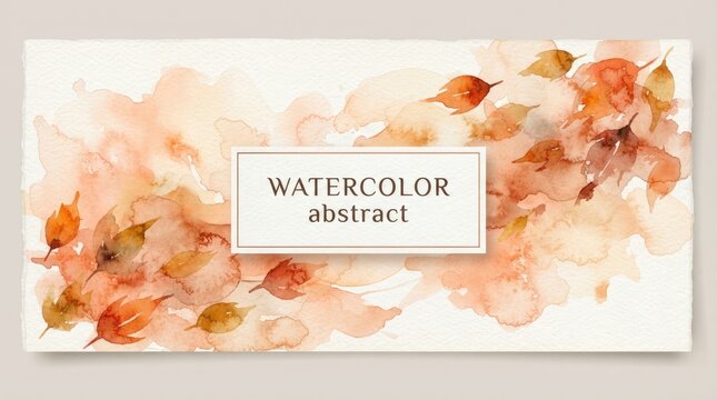 Watercolor thanksgiving autumn leaves background festive fall celebration design for cards and invitations
