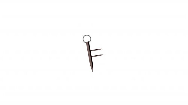 Ninja Spike Keychain 