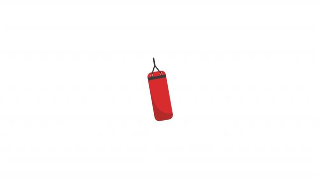 Red punching Bag 