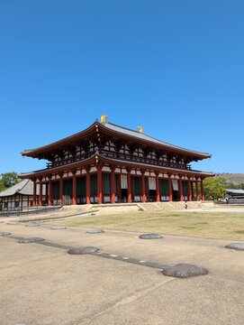 Daigokuden Great Hall Heijo Palace Nara Japan