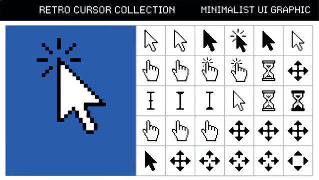 Arrows in grid pattern.