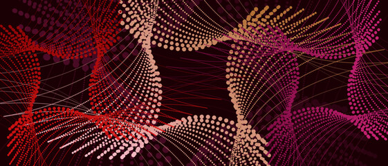 Halftone stardust nebula abstract geometric pattern vector illustration © I'm_coming