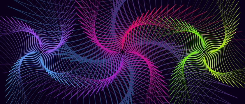 Halftone stardust nebula abstract geometric pattern vector illustration