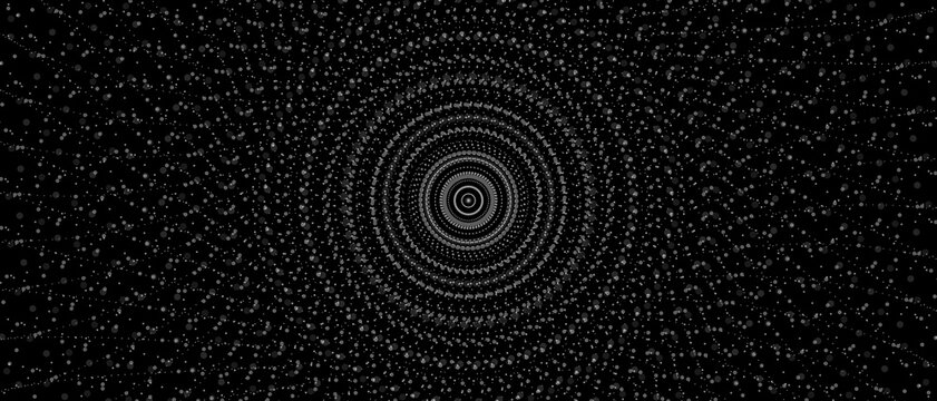 Halftone hurricane vortex abstract geometric pattern vector illustration