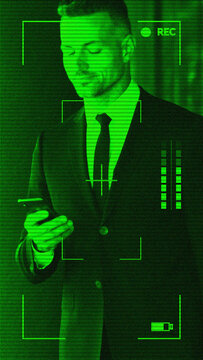Premium Overlays Night Vision 4 VERTICAL &ndash; Military Camera Effects, Green Tactical HUD Overlays and Surveillance Visual Styles for Cinematic Video Editing	