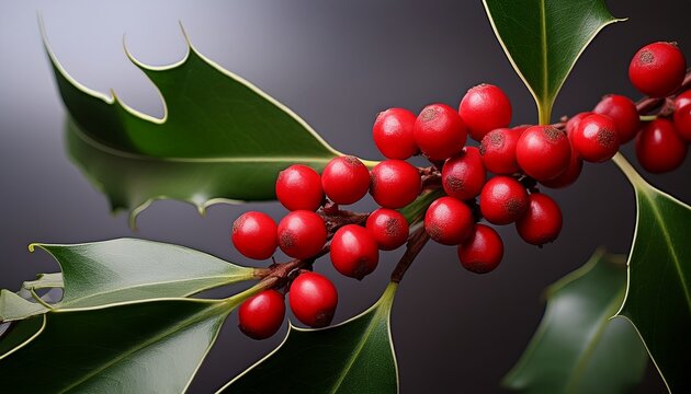 The Small Red Fruits Of Ilex Vomitoria Commonly Known As Yaupon Or Yaupon Holly