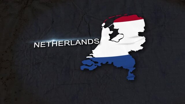 Netherlands Map Animation 4K