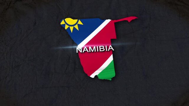 Namibia Map Animation 4K