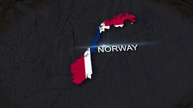 Norway Map Animation 4K