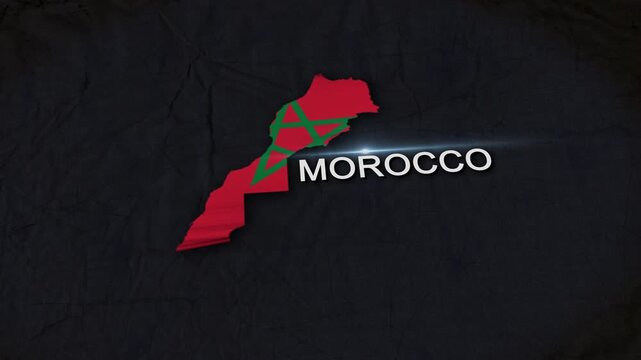 Morocco Map Animation 4K