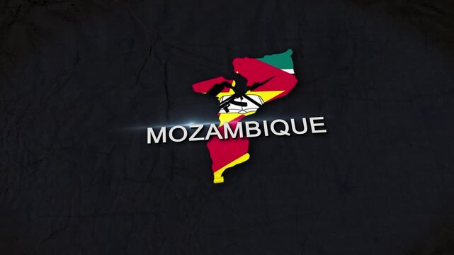 Mozambique Map Animation 4K