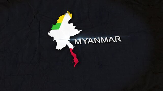 Myanmar Map Animation 4K