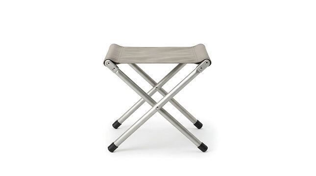 Foldable portable camp stool for medical emergencies. Lightweight healthcare seating solution for outdoor triage and mobile clinics.