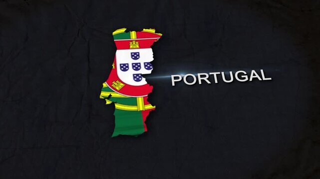Portugal Map Animation 4K