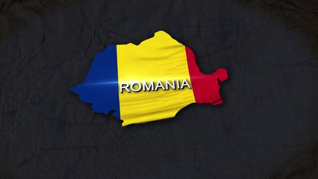 Romania Map Animation 4K