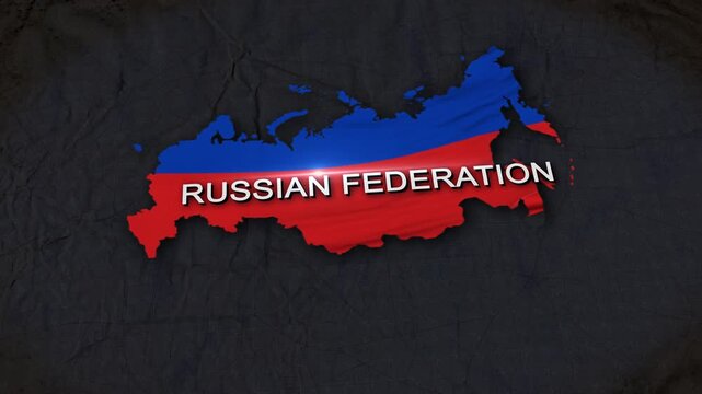 Russian Federation Map Animation 4K