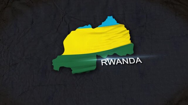 Rwanda Map Animation 4K