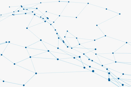 Abstract Blue Network Mesh Background

